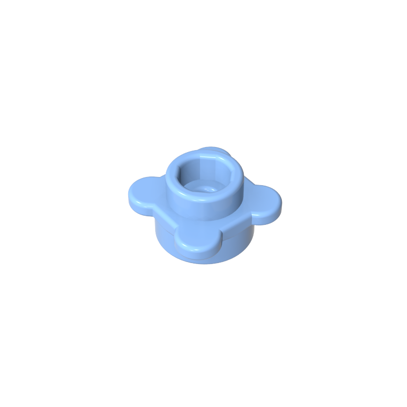 33291 | Plate, Round 1 x 1 with Flower Edge (4 Knobs / Petals)