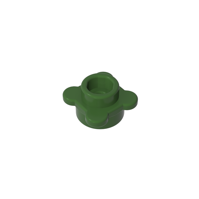 33291 | Plate, Round 1 x 1 with Flower Edge (4 Knobs / Petals)