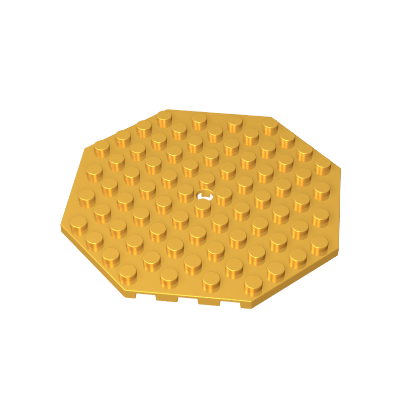 89523 | Plate, Modified 10 x 10 Octagonal with Hole