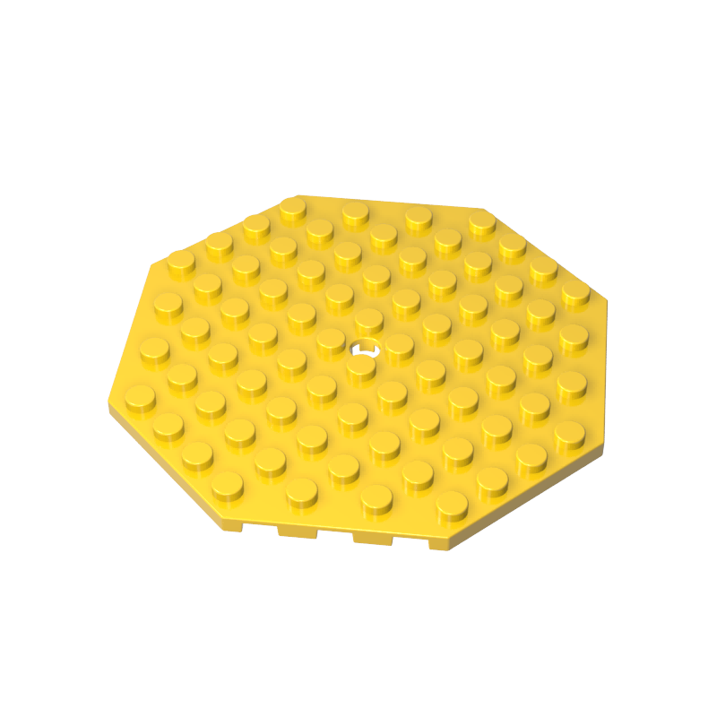 89523 | Plate, Modified 10 x 10 Octagonal with Hole