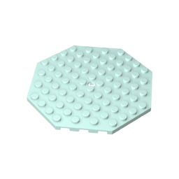 89523 | Plate, Modified 10 x 10 Octagonal with Hole
