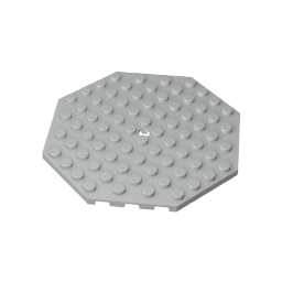 89523 | Plate, Modified 10 x 10 Octagonal with Hole