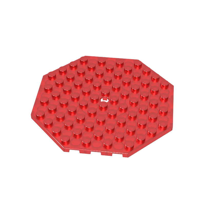 89523 | Plate, Modified 10 x 10 Octagonal with Hole