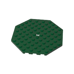 89523 | Plate, Modified 10 x 10 Octagonal with Hole