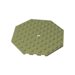 89523 | Plate, Modified 10 x 10 Octagonal with Hole