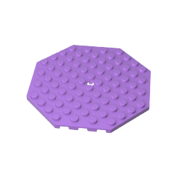 89523 | Plate, Modified 10 x 10 Octagonal with Hole