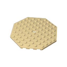 89523 | Plate, Modified 10 x 10 Octagonal with Hole