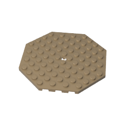 89523 | Plate, Modified 10 x 10 Octagonal with Hole
