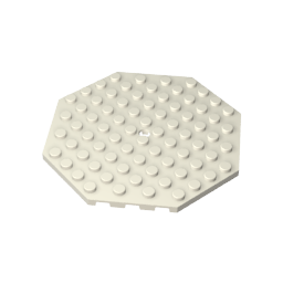 89523 | Plate, Modified 10 x 10 Octagonal with Hole