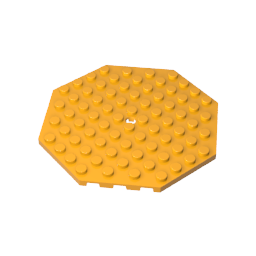 89523 | Plate, Modified 10 x 10 Octagonal with Hole