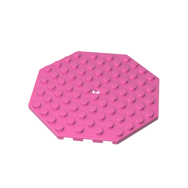 89523 | Plate, Modified 10 x 10 Octagonal with Hole