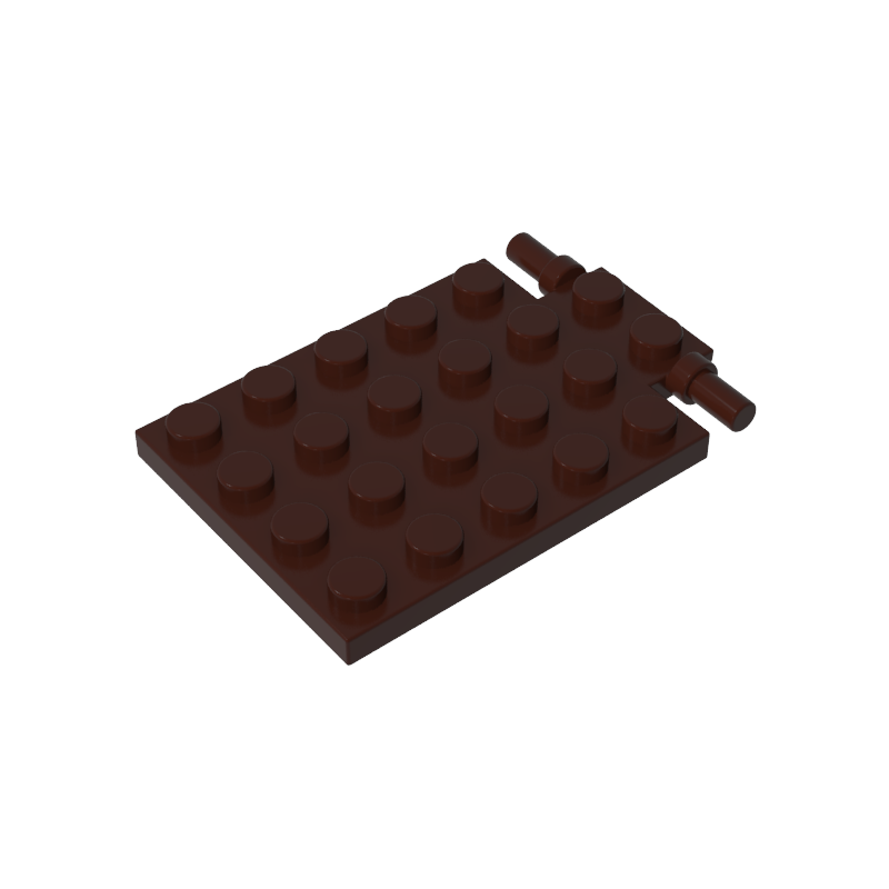 92099 | Plate, Modified 4 x 6 with Trap Door Hinge (Long Pins)