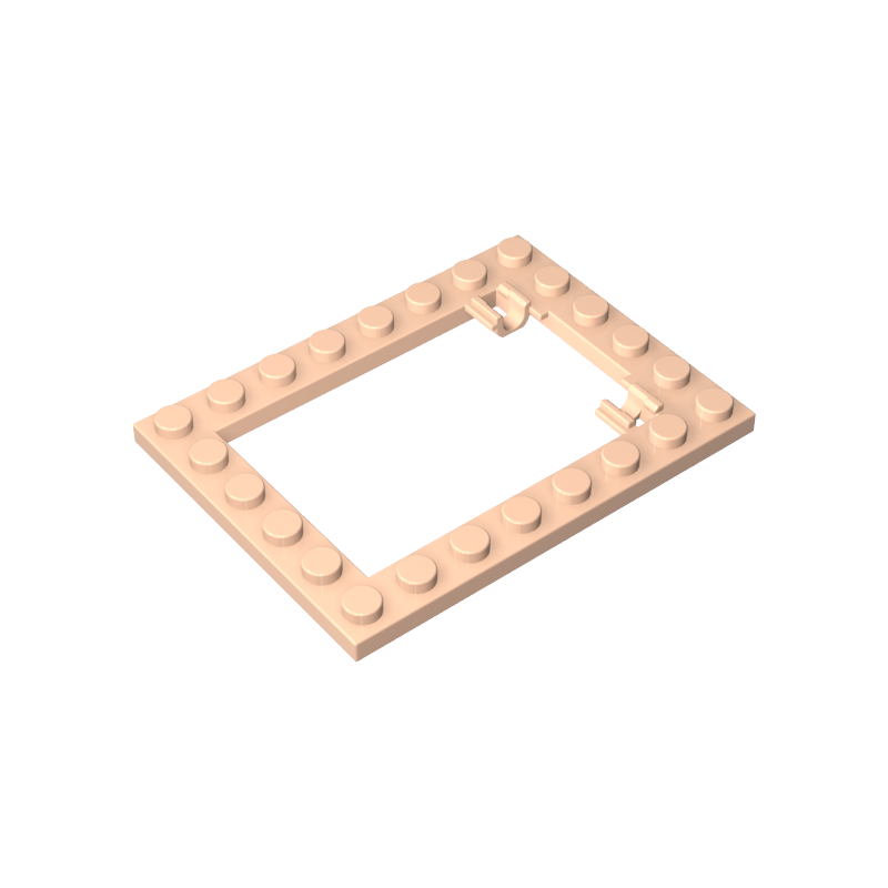 92107 | Plate, Modified 6 x 8 Trap Door Frame Horizontal (Long Pin Holders)