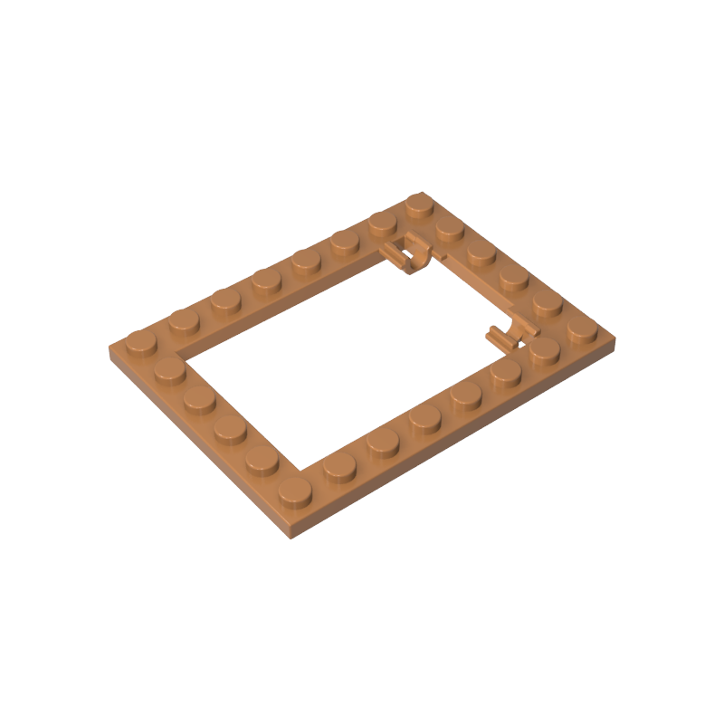 92107 | Plate, Modified 6 x 8 Trap Door Frame Horizontal (Long Pin Holders)