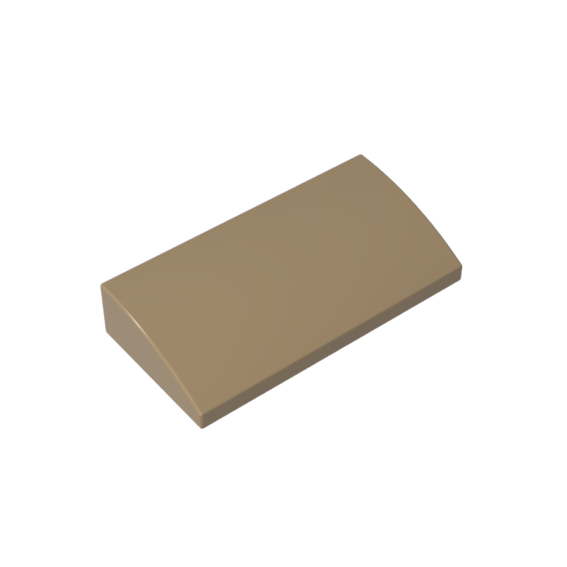 88930 | Slope, Curved 2 x 4 x 2/3 without Bottom Tubes