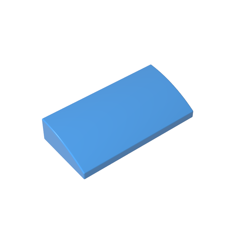 88930 | Slope, Curved 2 x 4 x 2/3 without Bottom Tubes