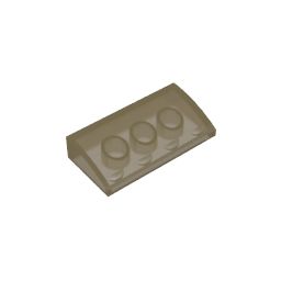 88930 | Slope, Curved 2 x 4 x 2/3 without Bottom Tubes