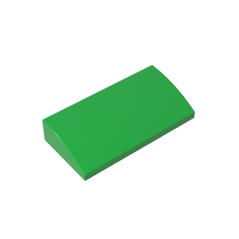 88930 | Slope, Curved 2 x 4 x 2/3 without Bottom Tubes