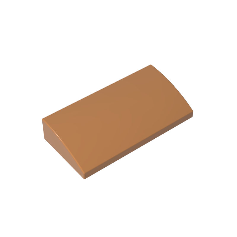 88930 | Slope, Curved 2 x 4 x 2/3 without Bottom Tubes