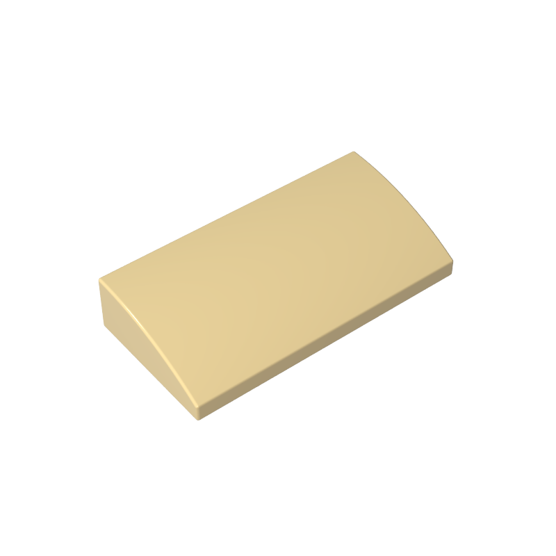 88930 | Slope, Curved 2 x 4 x 2/3 without Bottom Tubes