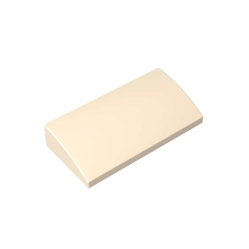 88930 | Slope, Curved 2 x 4 x 2/3 without Bottom Tubes