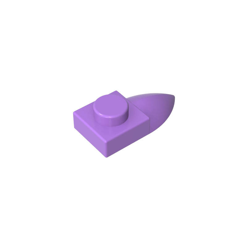49668 | Plate, Modified 1 x 1 with Tooth Horizontal