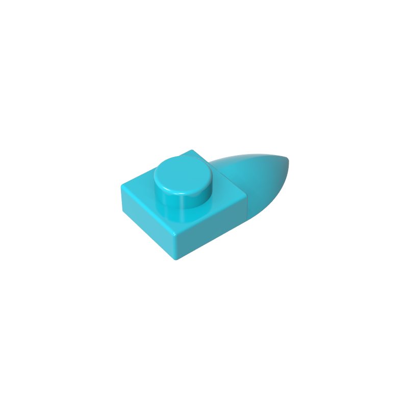49668 | Plate, Modified 1 x 1 with Tooth Horizontal