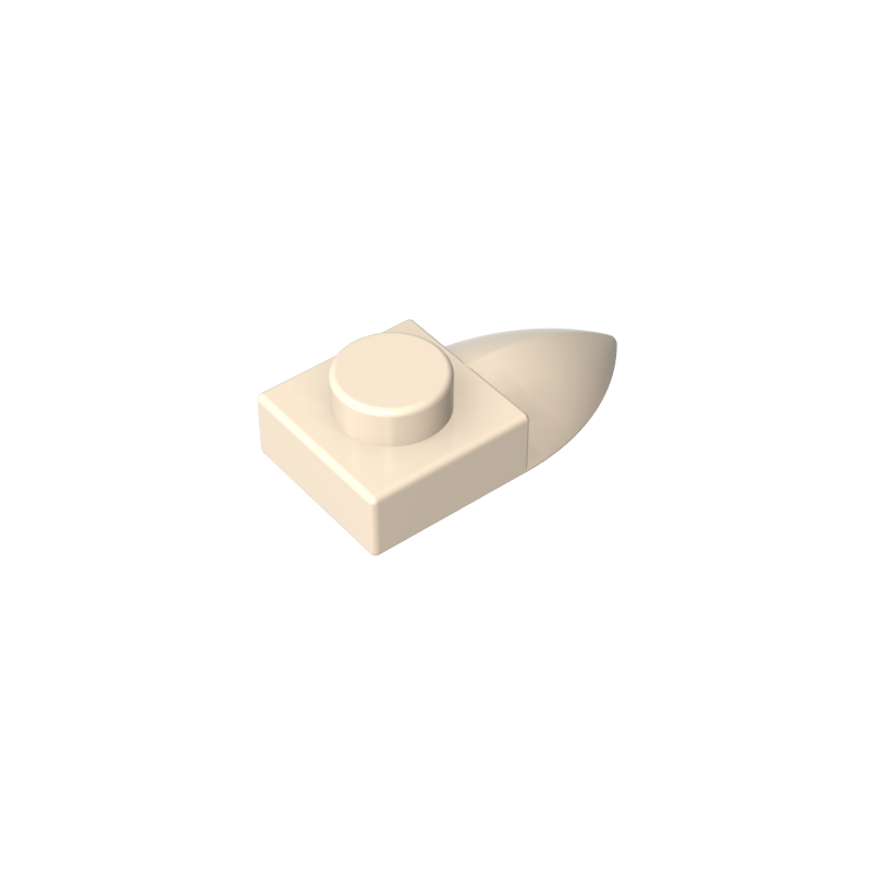 49668 | Plate, Modified 1 x 1 with Tooth Horizontal