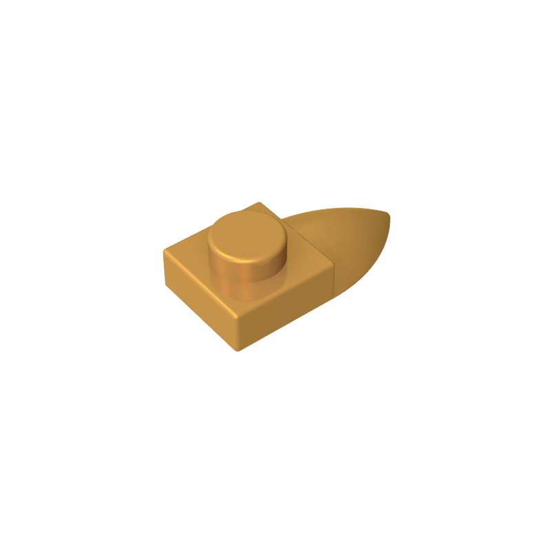 49668 | Plate, Modified 1 x 1 with Tooth Horizontal