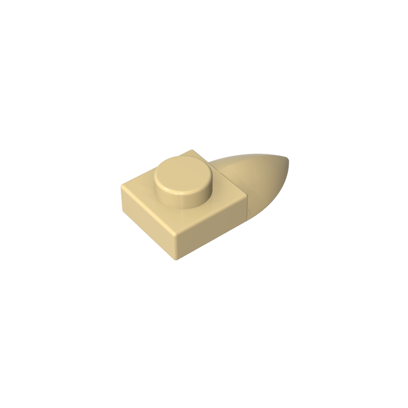 49668 | Plate, Modified 1 x 1 with Tooth Horizontal