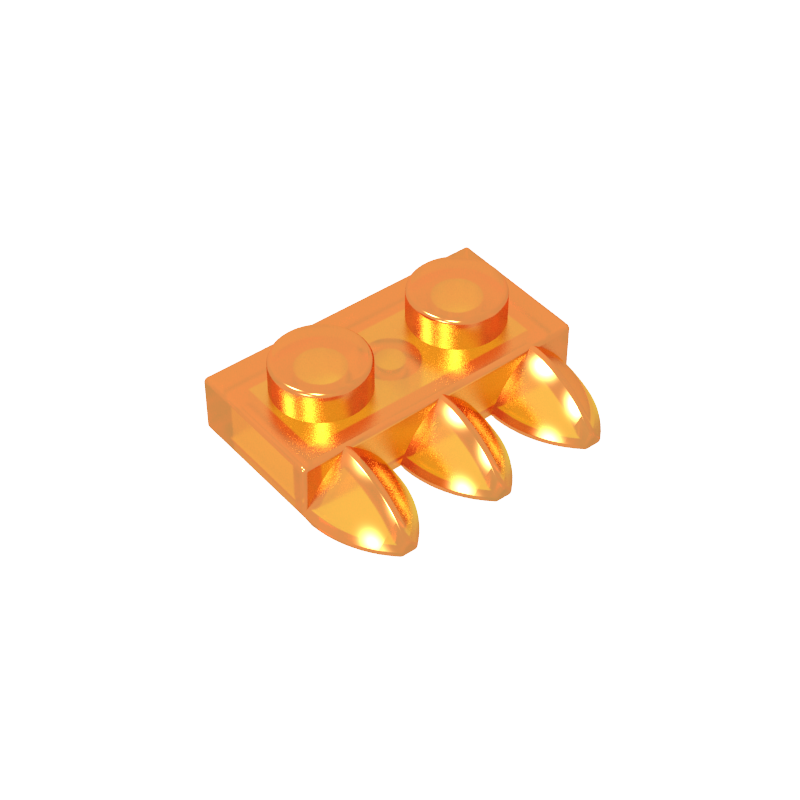 15208 | Plate, Modified 1 x 2 with 3 Teeth