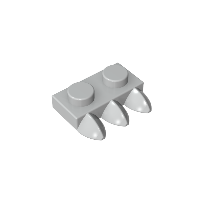 15208 | Plate, Modified 1 x 2 with 3 Teeth