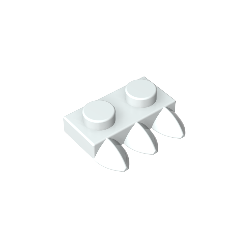 15208 | Plate, Modified 1 x 2 with 3 Teeth