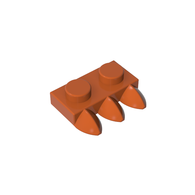 15208 | Plate, Modified 1 x 2 with 3 Teeth