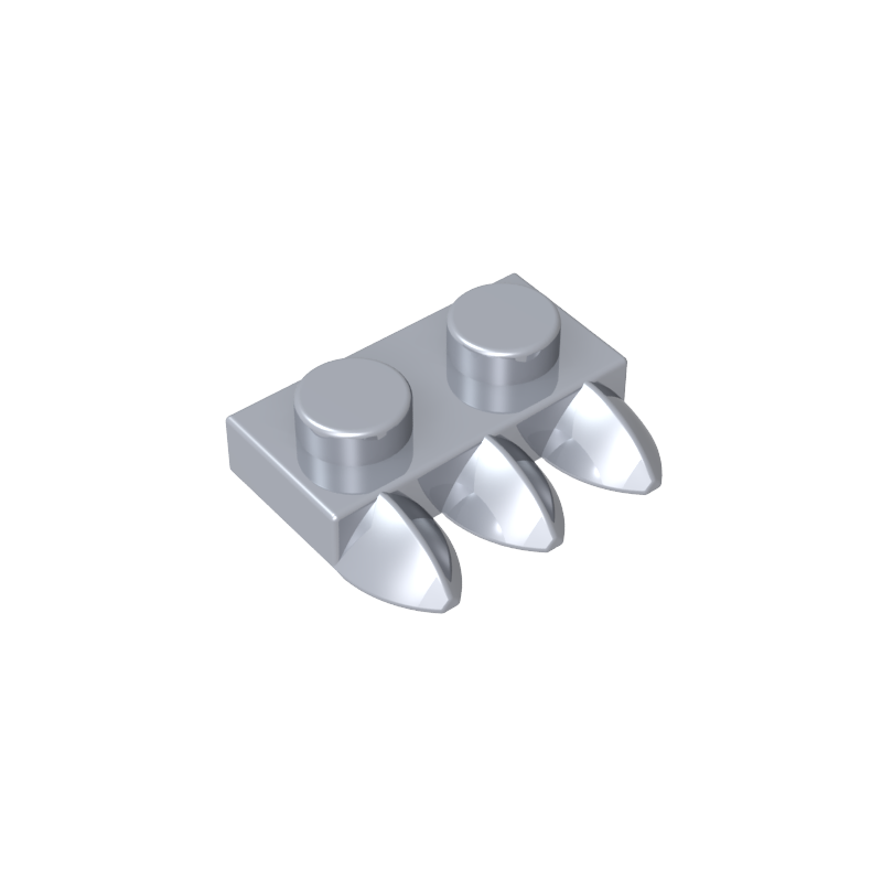 15208 | Plate, Modified 1 x 2 with 3 Teeth