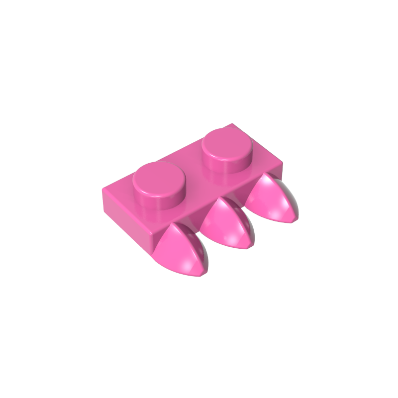 15208 | Plate, Modified 1 x 2 with 3 Teeth