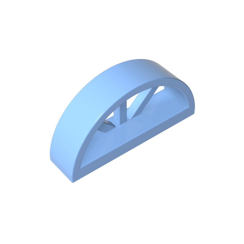 20309 | Window 1 x 4 x 1 2/3 with Spoked Rounded Top