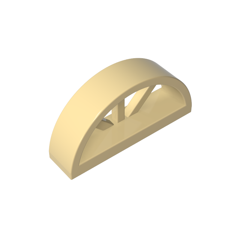 20309 | Window 1 x 4 x 1 2/3 with Spoked Rounded Top