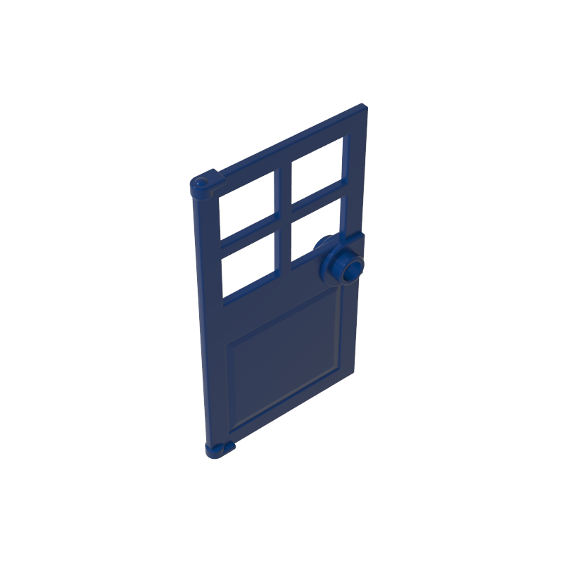 60623 | Door 1 x 4 x 6 with 4 Panes and Stud Handle