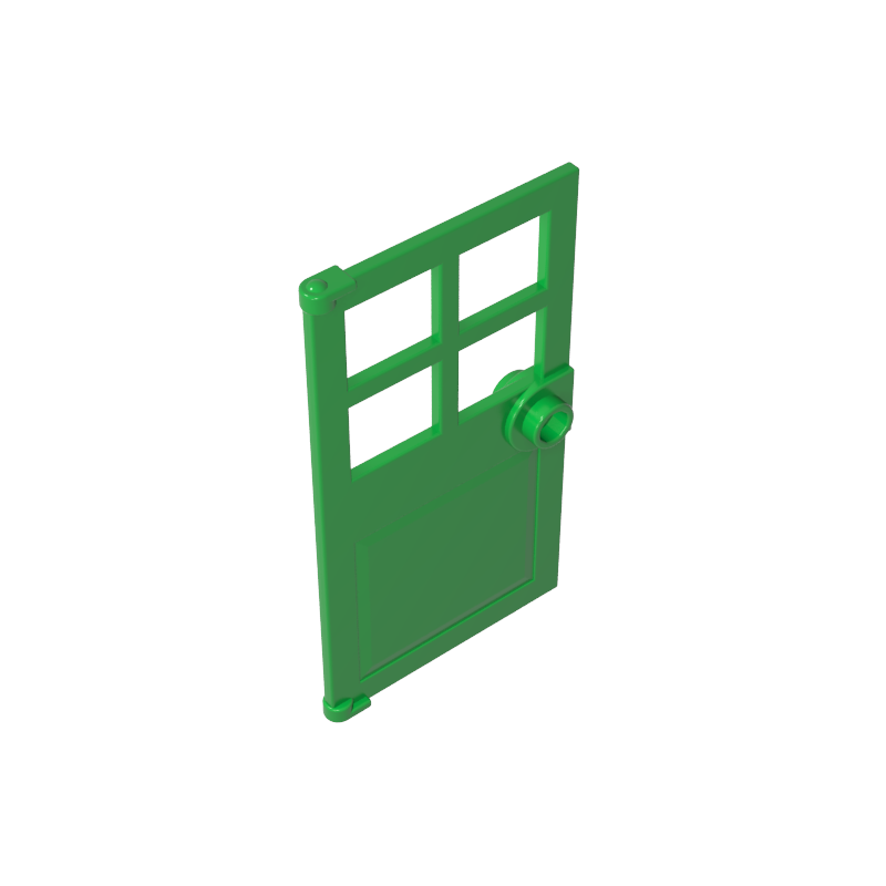 60623 | Door 1 x 4 x 6 with 4 Panes and Stud Handle