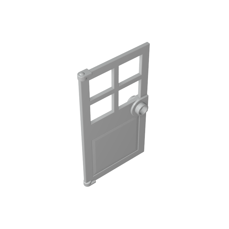 60623 | Door 1 x 4 x 6 with 4 Panes and Stud Handle