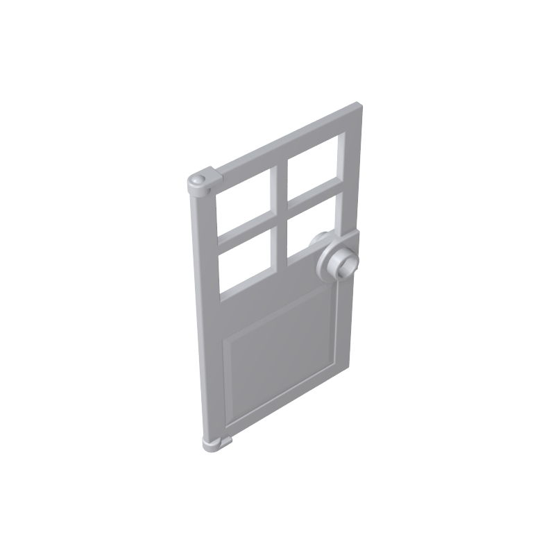 60623 | Door 1 x 4 x 6 with 4 Panes and Stud Handle