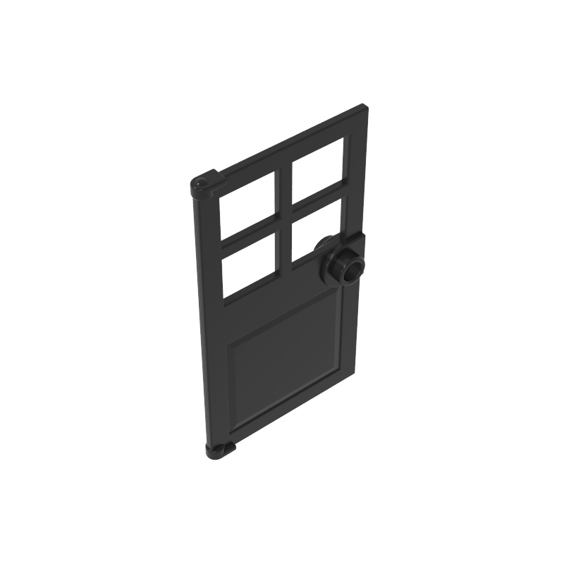 60623 | Door 1 x 4 x 6 with 4 Panes and Stud Handle