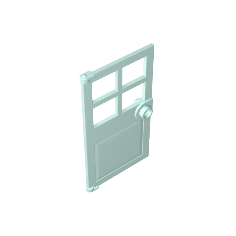 60623 | Door 1 x 4 x 6 with 4 Panes and Stud Handle