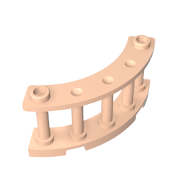 30056 | Fence 4 x 4 x 2 Quarter Round Spindled with 2 Studs