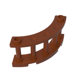 30056 | Fence 4 x 4 x 2 Quarter Round Spindled with 2 Studs