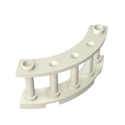 30056 | Fence 4 x 4 x 2 Quarter Round Spindled with 2 Studs