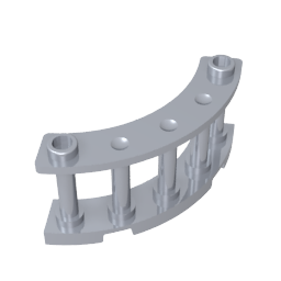 30056 | Fence 4 x 4 x 2 Quarter Round Spindled with 2 Studs