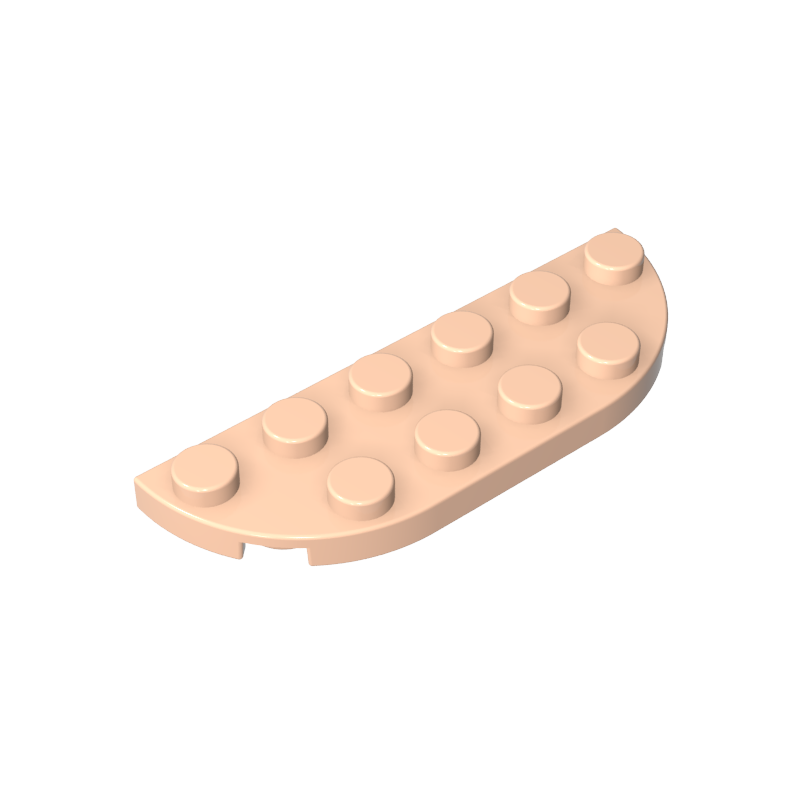 18980 | Plate, Round Corner 2 x 6 Double