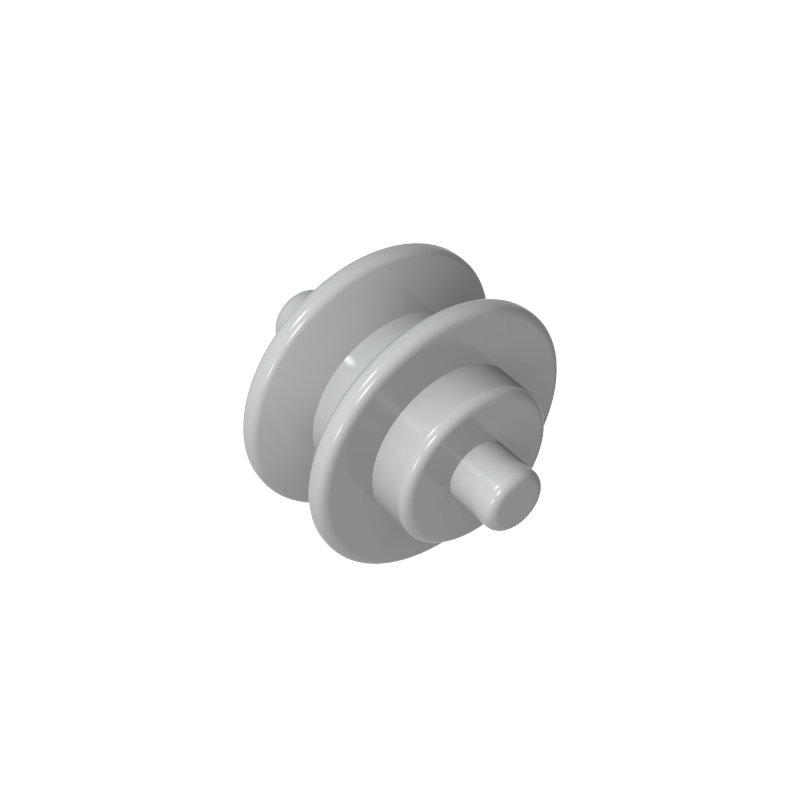 3464b | Wheel Center Small with Stub Axles (Pulley Wheel)